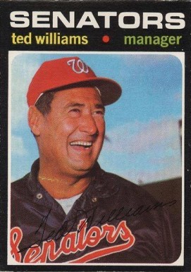 1971 O-Pee-Chee Ted Williams #380 Baseball Card