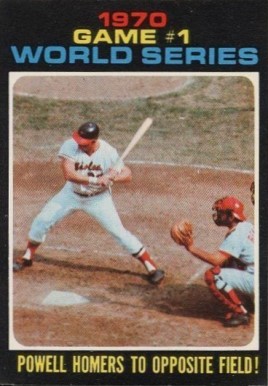 1971 O-Pee-Chee World Series Game 1 #327 Baseball Card