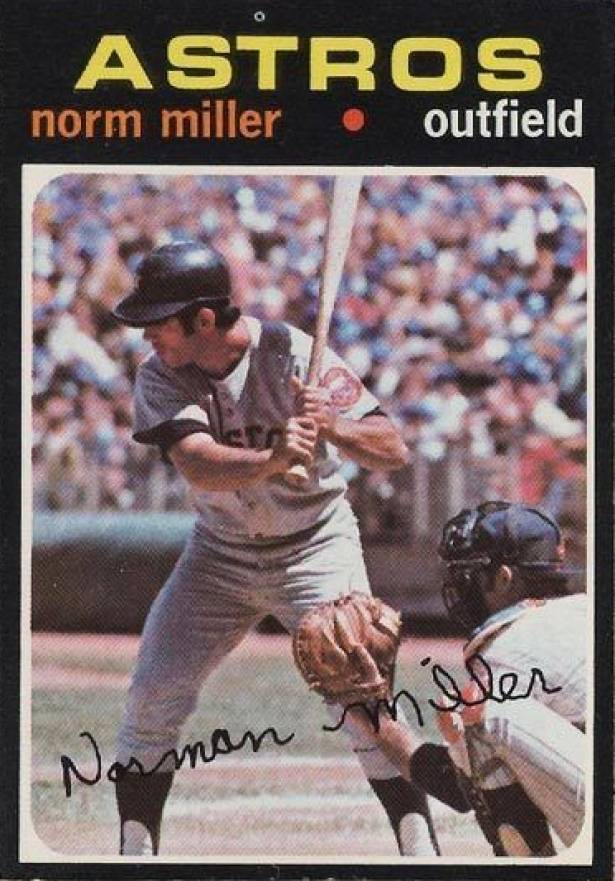 1971 O-Pee-Chee Norm Miller #18 Baseball Card