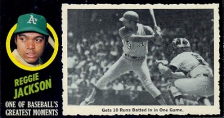 1971 Topps Greatest Moments Reggie Jackson #47 Baseball Card