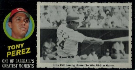 1971 Topps Greatest Moments Tony Perez #14 Baseball Card