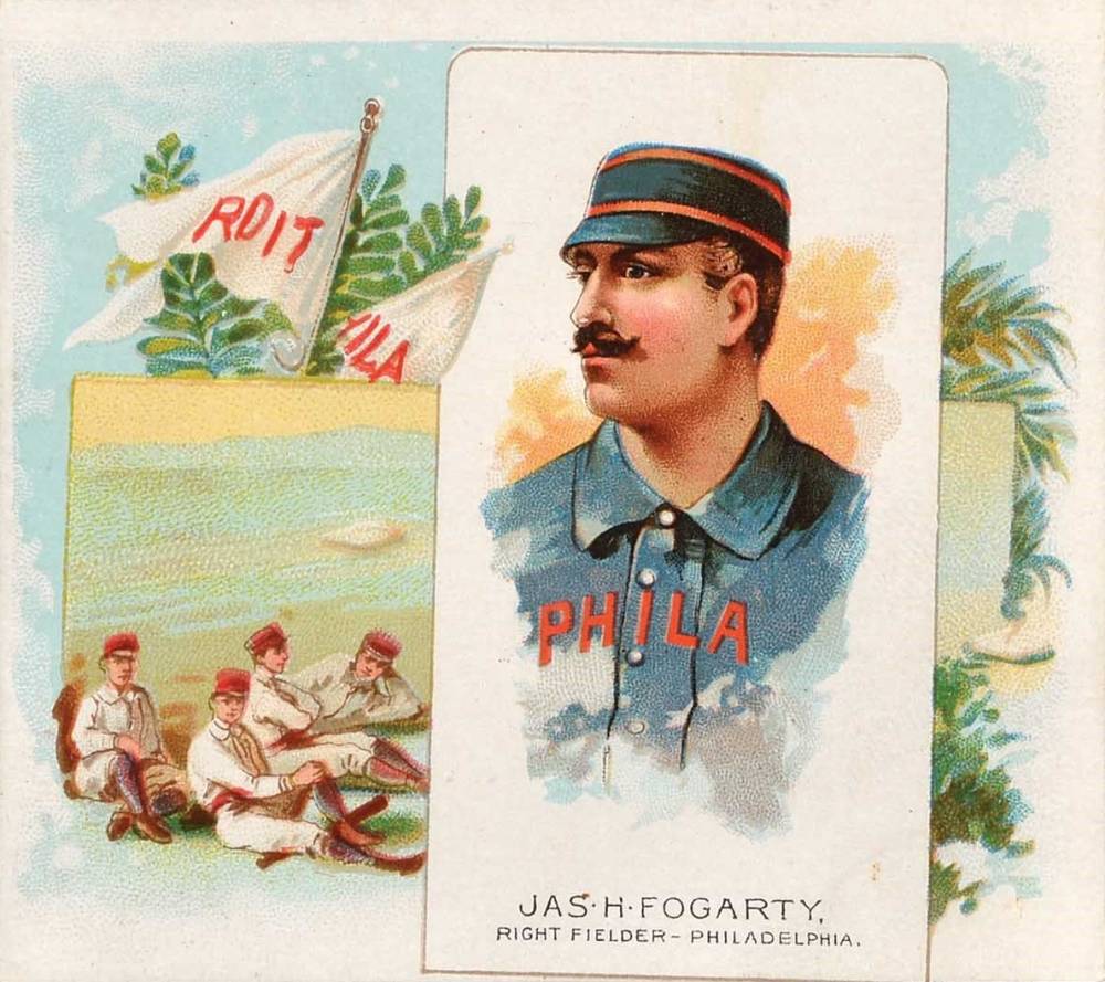 1888 Allen & Ginter Jas. H. Fogarty, Right Fielder-Philadelphia. # Baseball Card