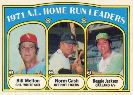 1972 O-Pee-Chee A.L. Home Run Leaders #90 Baseball Card