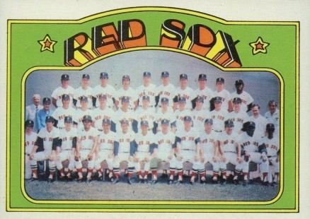 1972 Topps Red Sox Team #328 Baseball Card