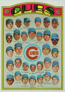 1972 Topps Cubs Team #192 Baseball Card