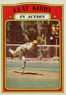 1972 Topps Clay Kirby #174 Baseball Card
