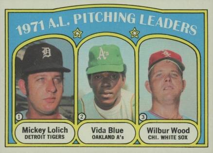 1972 Topps A.L. Pitching Leaders #94 Baseball Card