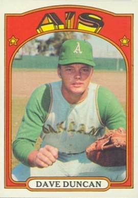 1972 Topps Dave Duncan #17 Baseball Card
