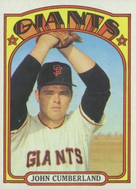 1972 Topps John Cumberland #403 Baseball Card