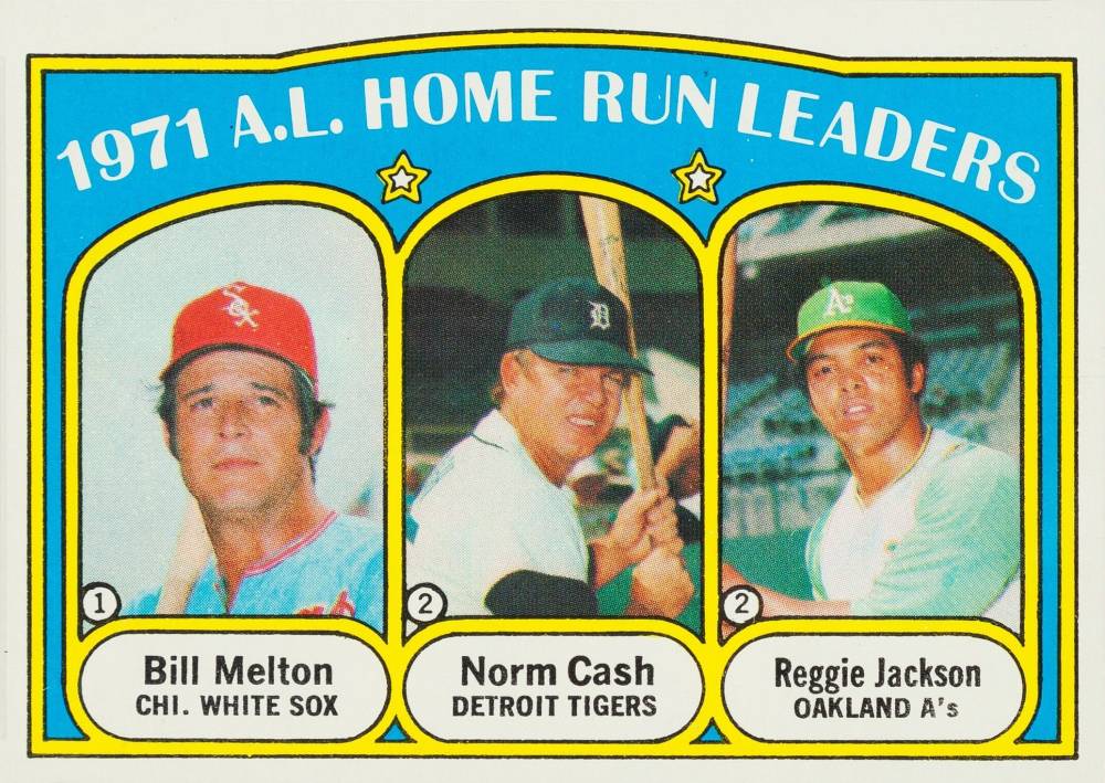 1972 Topps A.L. Home Run Leaders #90 Baseball Card