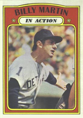 1972 Topps Billy Martin #34 Baseball Card