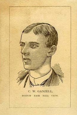 1889 Number 7 Cigars / Diamond S Cigars G.W. Ganzel # Baseball Card