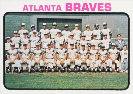1973 Topps Atlanta Braves Team #521 Baseball Card