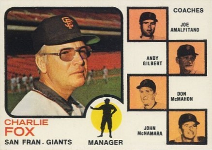 1973 Topps Giants Manager/Coaches #252o Baseball Card