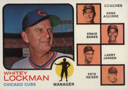 1973 Topps Cubs Manager & Coaches #81o Baseball Card