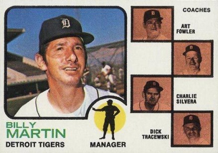 1973 Topps Tigers Manager/ Coaches #323 Baseball Card