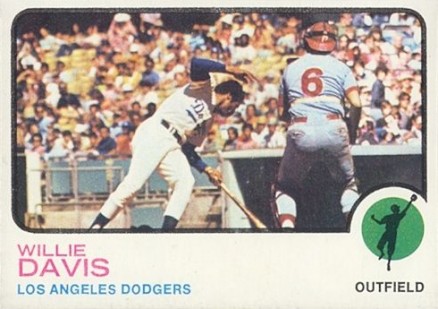 1973 Topps Willie Davis #35 Baseball Card