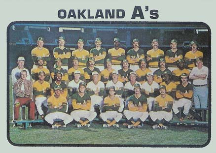 1973 Topps Oakland A's Team #500 Baseball Card