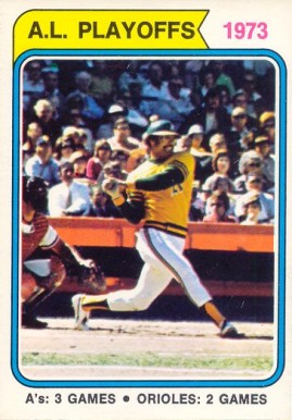 1974 O-Pee-Chee A.L. Playoffs #470 Baseball Card