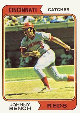 1974 Topps Johnny Bench #10 Baseball Card