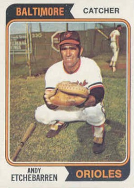 1974 Topps Andy Etchebarren #488 Baseball Card