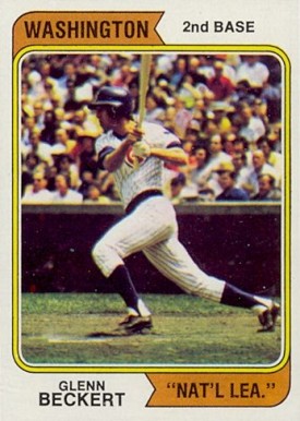 1974 Topps Glenn Beckert #241w Baseball Card