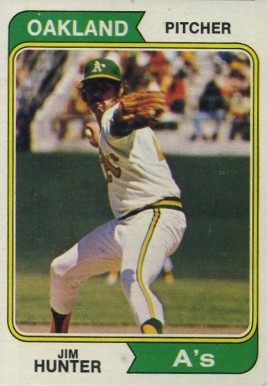 1974 Topps Jim Hunter #7 Baseball Card
