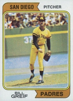 1974 Topps Bill Greif #102s Baseball Card