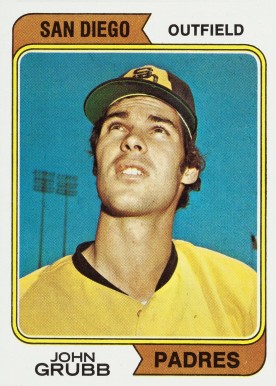 1974 Topps John Grubb #32s Baseball Card