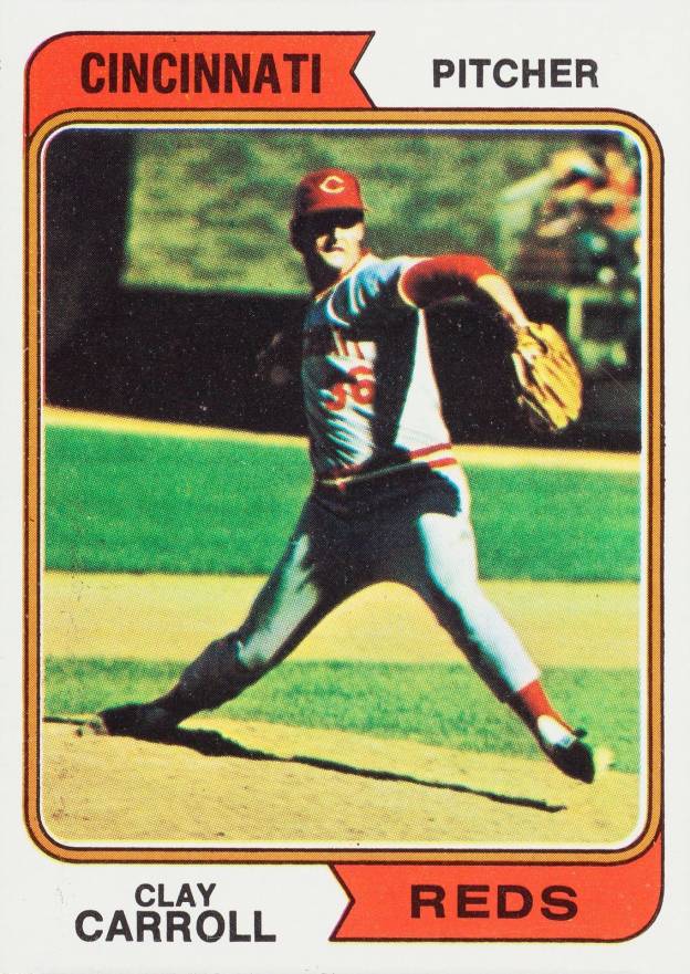 1974 Topps Clay Carroll #111 Baseball Card