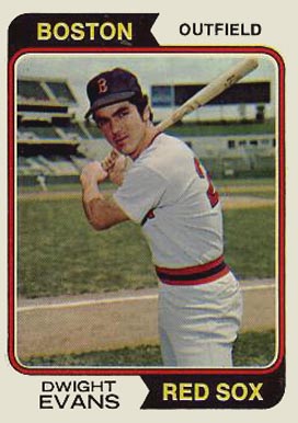 1974 Topps Dwight Evans #351 Baseball Card