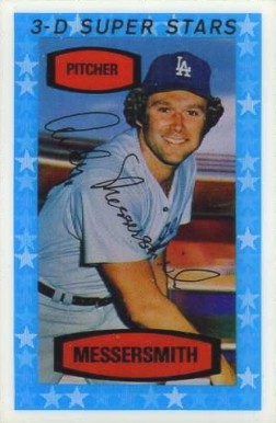 1975 Kellogg's Kelloggs Andy Messersmith #30 Baseball Card