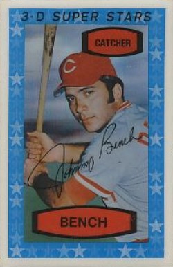 1975 Kellogg's Kelloggs Johnny Bench #7 Baseball Card