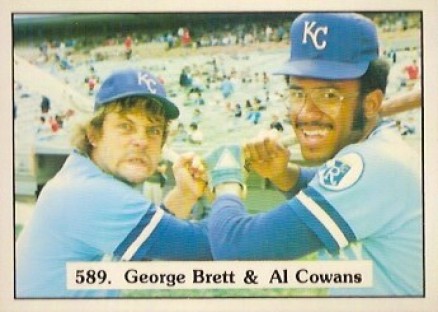 1975 SSPC George Brett & Al Cowans #589 Baseball Card