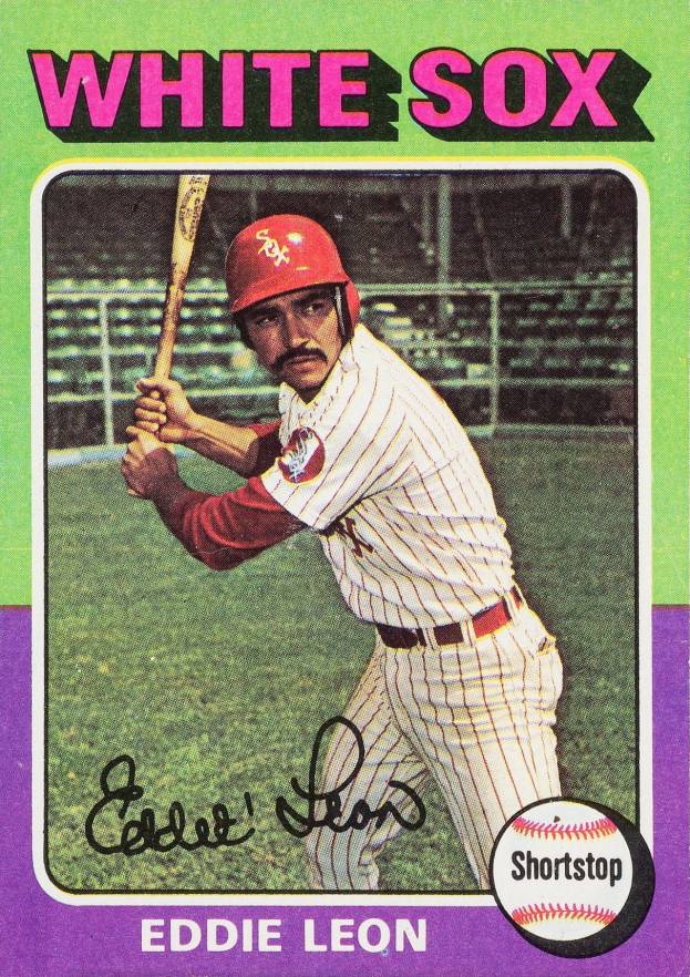 1975 Topps Mini Eddie Leon #528 Baseball Card