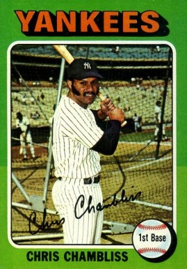 1975 Topps Mini Chris Chambliss #585 Baseball Card