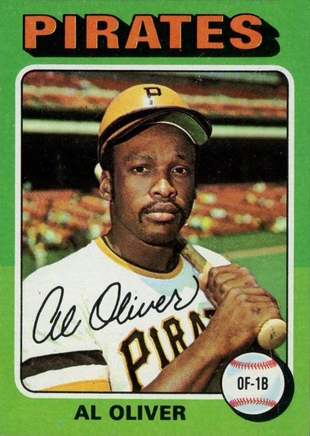 1975 Topps Mini Al Oliver #555 Baseball Card