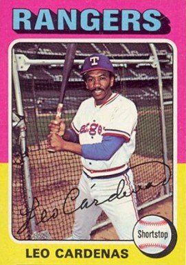 1975 Topps Mini Leo Cardenas #518 Baseball Card