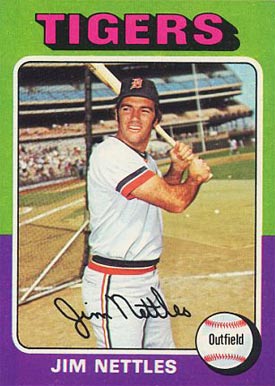 1975 Topps Mini Jim Nettles #497 Baseball Card