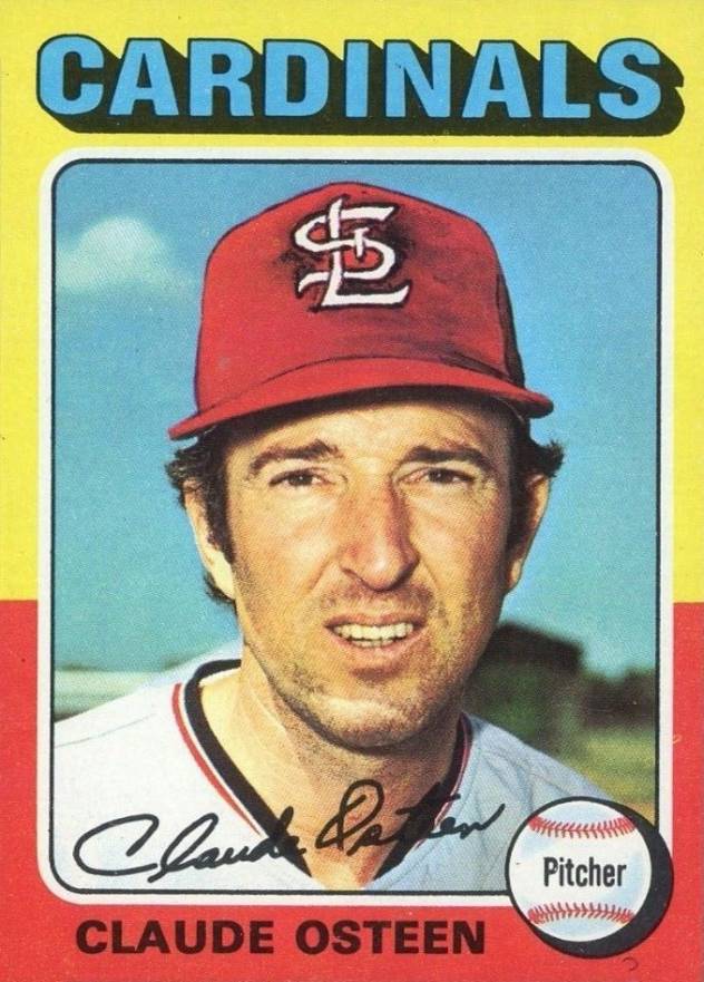 1975 Topps Mini Claude Osteen #453 Baseball Card