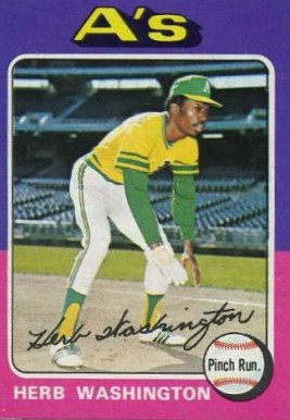 1975 Topps Mini Herb Washington #407 Baseball Card