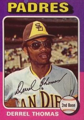 1975 Topps Mini Derrel Thomas #378 Baseball Card