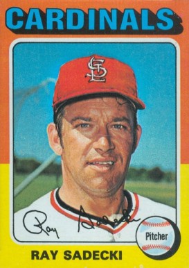 1975 Topps Mini Ray Sadecki #349 Baseball Card