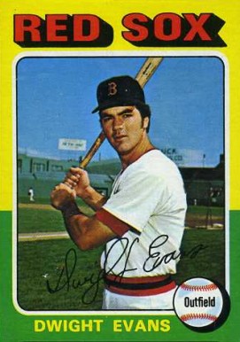 1975 Topps Mini Dwight Evans #255 Baseball Card