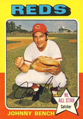 1975 Topps Mini Johnny Bench #260 Baseball Card