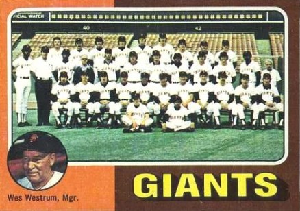 1975 Topps Mini Giants Team #216 Baseball Card