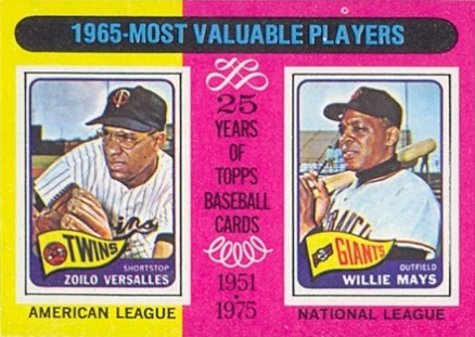 1975 Topps Mini 1965 MVP's #203 Baseball Card