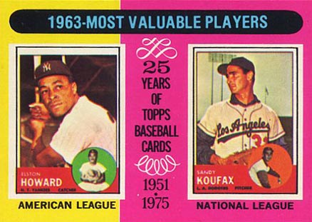 1975 Topps Mini 1963 MVP's #201 Baseball Card