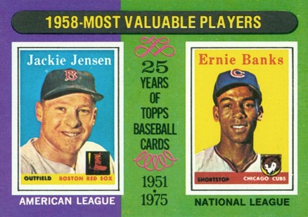 1975 Topps Mini 1958 MVP's #196 Baseball Card