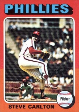 1975 Topps Mini Steve Carlton #185 Baseball Card